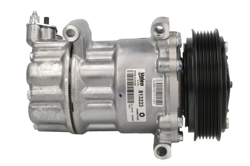 Kompresor klime 6C12 VALEO, promer remenice 119mm, 12V ZA: CITROEN BERLINGO, BERLINGO MULTISPACE, BERLINGO/MINIVAN, C3 II, C3 PICASSO, C4, C4 I, C5 III, DS3; PEUGEOT 207 1.4-2.0ALK od 2004. VALEO VAL813223