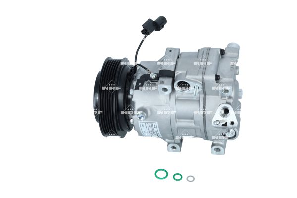 Kompresor klime VS16, promer remenice 120mm, 12V ZA: HYUNDAI GRANDEUR, I30, SANTA FÉ II, SANTA FÉ II/SUV, SONATA V; KIA CEE'D, MAGENTIS II, PRO CEE'D 2.0D/2.2D/2.7 od 2005-2012. NRF NRF 32719