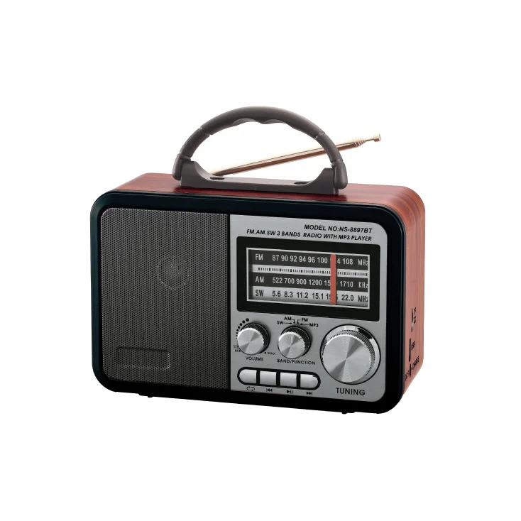 Prenosni retro Bluetooth radio 8897BT/B NS-8897BT/B