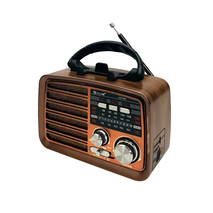 Prenosni retro radio prijemnik narandžasti; 19404-6227OR