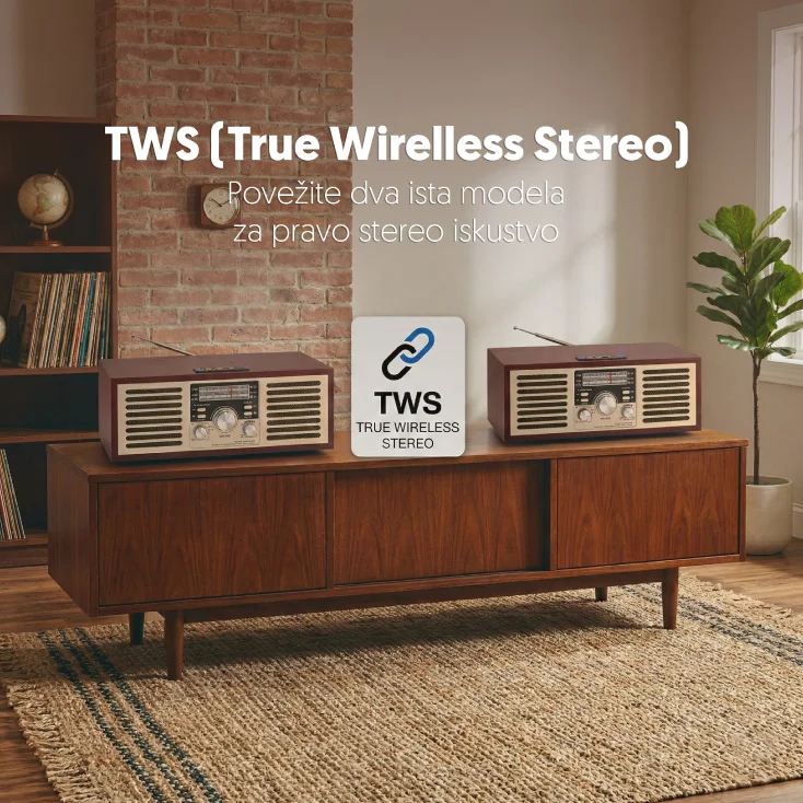 Retro Bluetooth radio 6686BT/B NS-6686BT/B