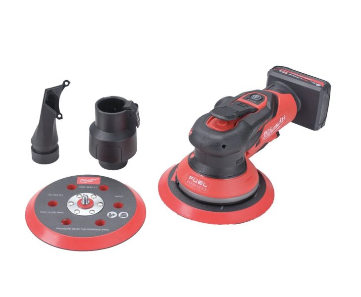 Brusilica oscilirajuća set, napon:12V, promjer diska: 150mm, amplituda oscilacije: 5mm, MILWAUKEE 4933493651