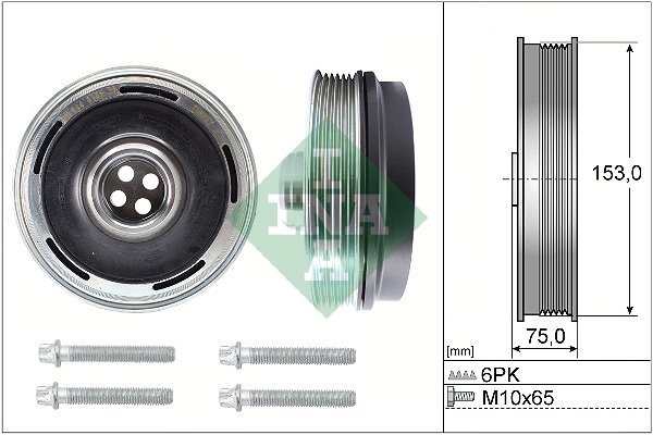 Remenica, radilica INA odgovara za: BMW 2 (F45), 2 GRAN TOURER (F46), 2 GRAN TOURER VAN (F46), X1 (F48), X2 (F39); MINI (F55), (F56), (F57) 2.0/2.0D od 2013-; INA 544016920