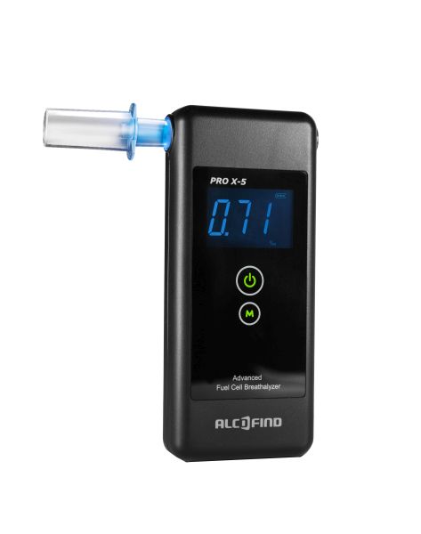 Alkotester X-5 elektrohemijski, raspon merenja - 0/5‰, baterija, 2x AAA, 108x47x17mm, 83 g, PROMILER AL PRO X-5