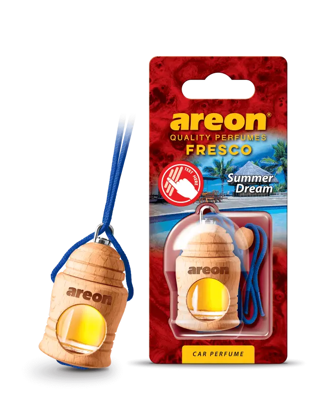 AREON FRESCO SUMMER DREAM 4 ml – osveživač vazduha za automobil sa prijatnim, svežim i nežnim mirisom leta.