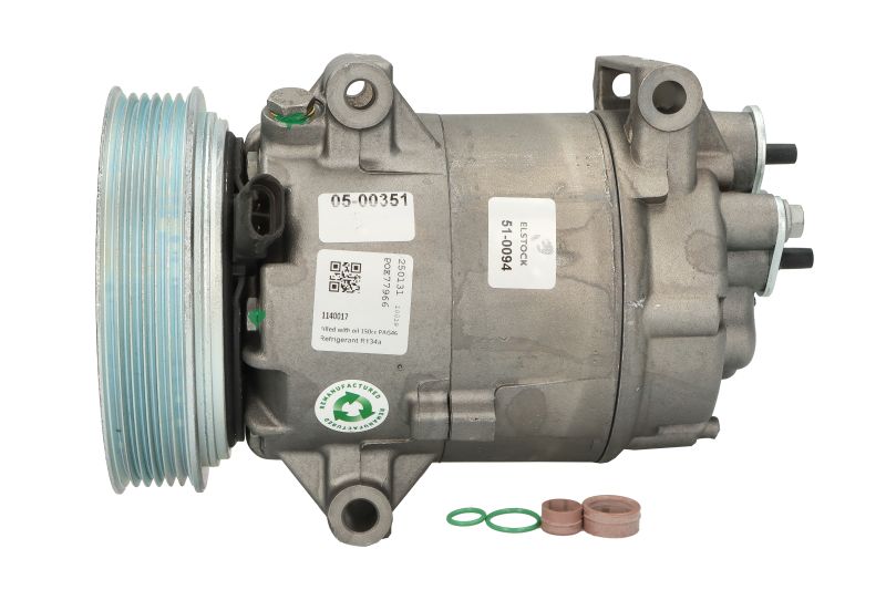 Kompresor klime ZA: NISSAN ALMERA II, QASHQAI +2, QASHQAI I; RENAULT GRAND SCENIC II, MEGANE I, MEGANE I CLASSIC, MEGANE I COACH, MEGANE II, MEGANE II/KOMBI 1.4-1.6LPG 1999-, ELSTOCK ELS51-0094