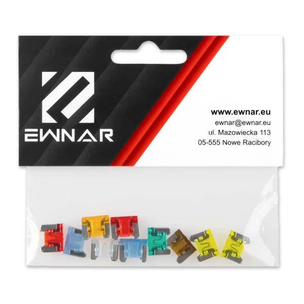 Komplet osigurača (set osigurača, niskoprofilni tipa Toyota 10 komada mix) MINI LOW PROFILE, EWNAR MMT O032 051