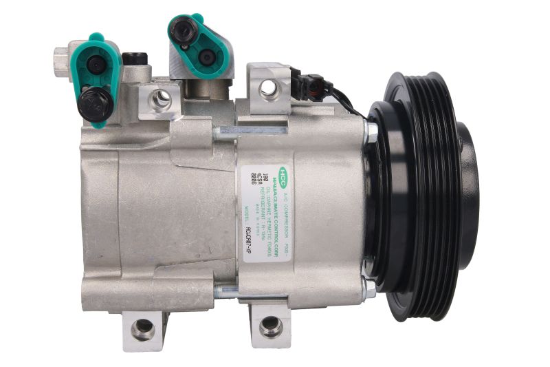 Kompresor klime HS-18, promer remenice 140mm, 12V NISSENS odgovara za: HYUNDAI TERRACAN 2.9D od 2001-2006; NISSENS NIS890182