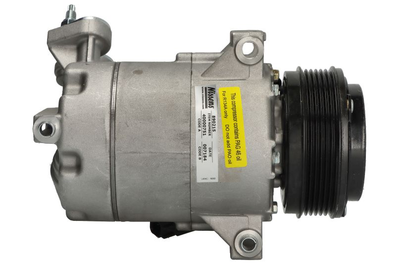 Kompresor klime VS-16, promer remenice 108mm, 12V ZA: FORD C-MAX II, FOCUS III, FOCUS III/HATCHBACK, FOCUS III/KOMBI, GRAND C-MAX, TOURNEO CONNECT V408 NADWOZIE WIELKO 1.0 od 2012. NISSENS NIS890215
