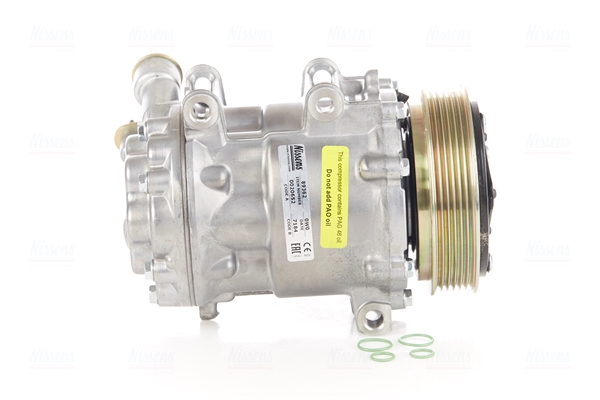 Kompresor klime SD7C16 NISSENS, promer remenice 119mm, 12V ZA CITROEN C5 II, C5 III, C5 IIKOMBI, C6; PEUGEOT 407, 508 I, 508KOMBI, 607; RENAULT LATITUDE 1.5D-3.0D od 2004. NISSENS NIS89362