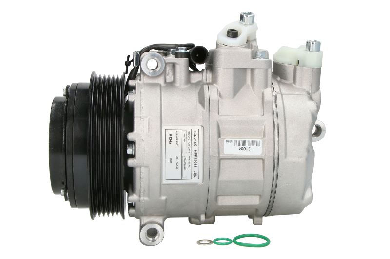 Kompresor klime 7SBU16C, promer remenice 119mm, 12V ZA : MERCEDES 124 (W124), C T-MODEL (S202), C (W202), CLK (A208), CLK (C208), E T-MODEL (S210), E (VF210) 1.8-5.4 1989-2015 NRF NRF32053