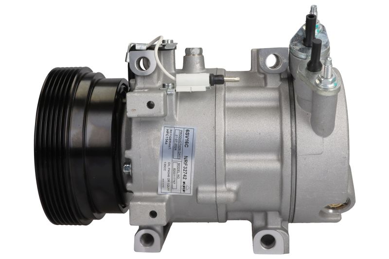 Kompresor klime SD7V16 ZA : DACIA DUSTER, DUSTER/SUV, LOGAN, LOGAN EXPRESS, LOGAN MCV, SANDERO; LADA LARGUS; RENAULT CLIO II, DUSTER 1.4-1.6LPG 1998- NRF NRF32742