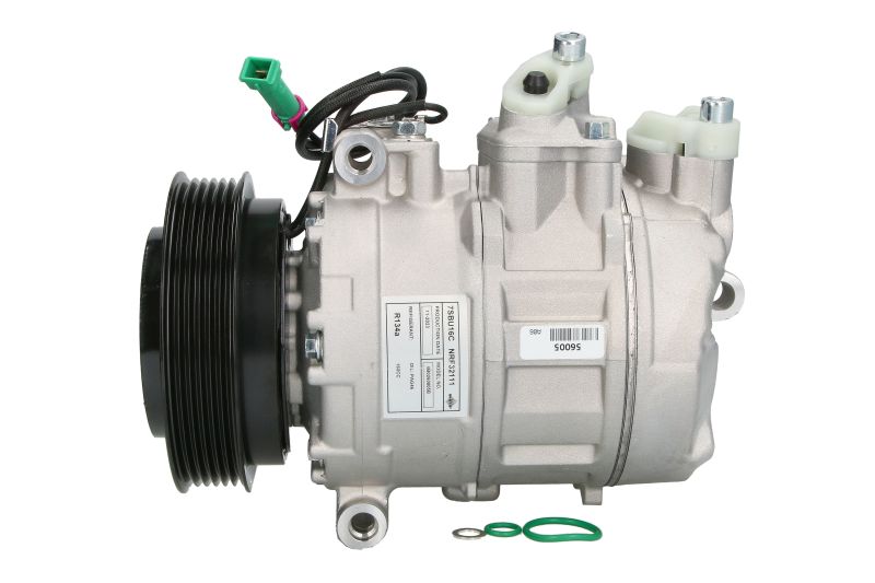 Kompresor klime 7SBU16C NRF, promer remenice 119mm, 12V ZA AUDI A4 B5, A6 C4, A6 C5, A8 D2, ALLROAD C5; SKODA SUPERB I; VW PASSAT B5, PASSAT B5.5 2.4-6.0 od 1994-2008. NRF NRF32111