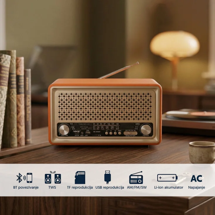 Retro Bluetooth radio 6690BT; NS-6690BT