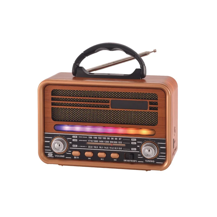 Prenosni retro RGB Bluetooth radio 7068BT; NS-7068BT