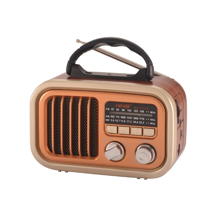 Prenosni retro Bluetooth radio 7771BT; NS-7771BT