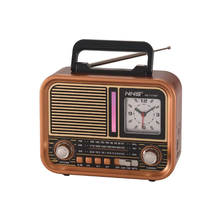 Prenosni retro RGB Bluetooth radio + sat 7778BT; NS-7778BT