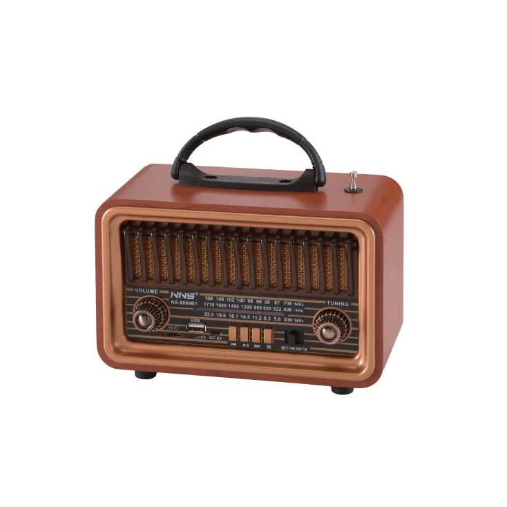 Prenosni retro Bluetooth radio 8069BT; NS-8069BT