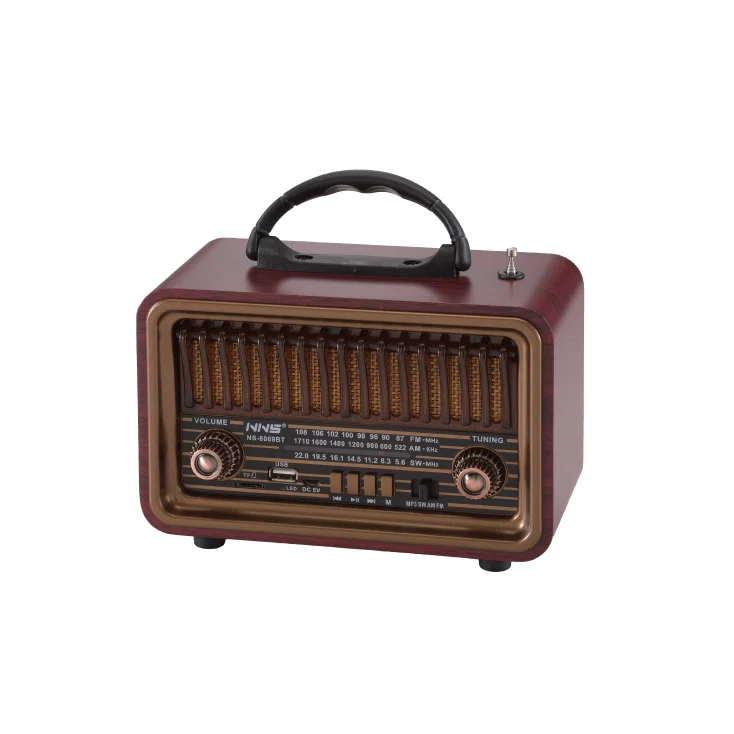 Prenosni retro Bluetooth radio 8069BT/B; NS-8069BT/B