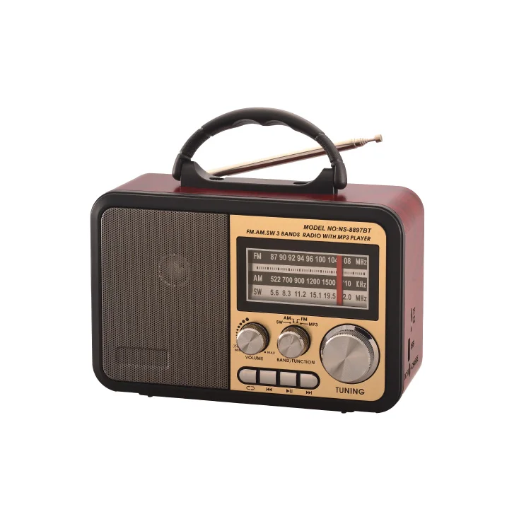 Prenosni retro Bluetooth radio 8897BT/C; NS-8897BT/C