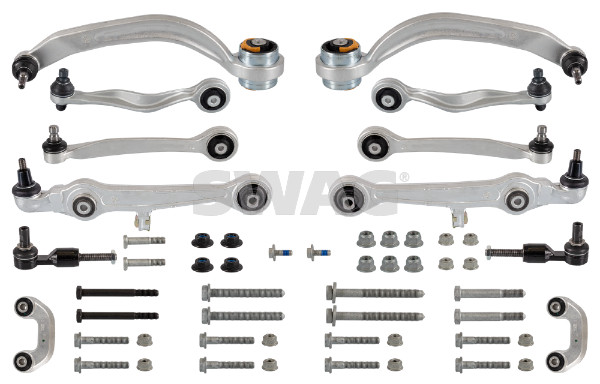 Set prednjeg oscilirajućeg ramena prednja/zadnja odgovara: AUDI A4 B5, A6 C5; SKODA SUPERB I; VW PASSAT B5, PASSAT B5.5 1.6-4.2 1994-2008, SWAG SW30921502