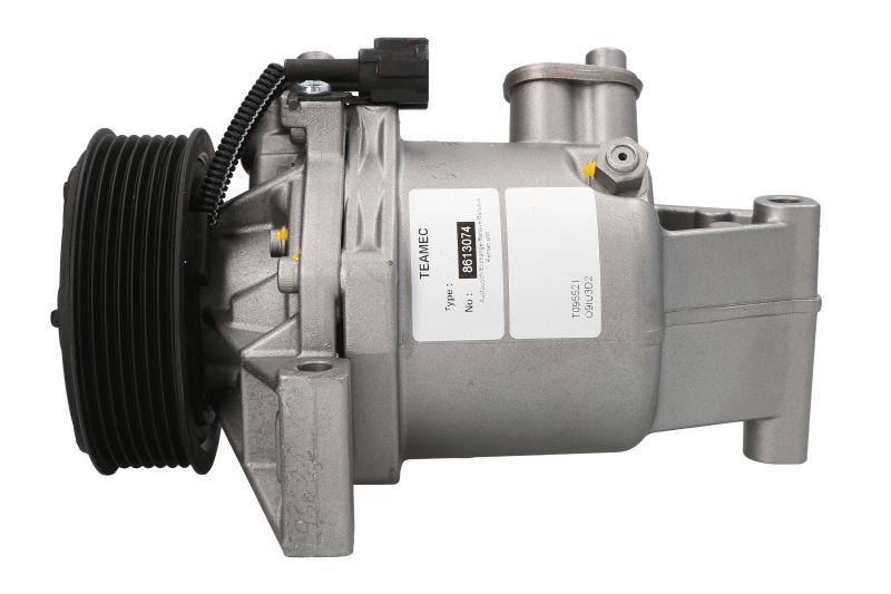 Kompresor klime CR08B TEAMEC, promer remenice 100mm, 12V ZA: NISSAN JUKE 1.6 od 2010.-2019. TEAMEC TM8613074