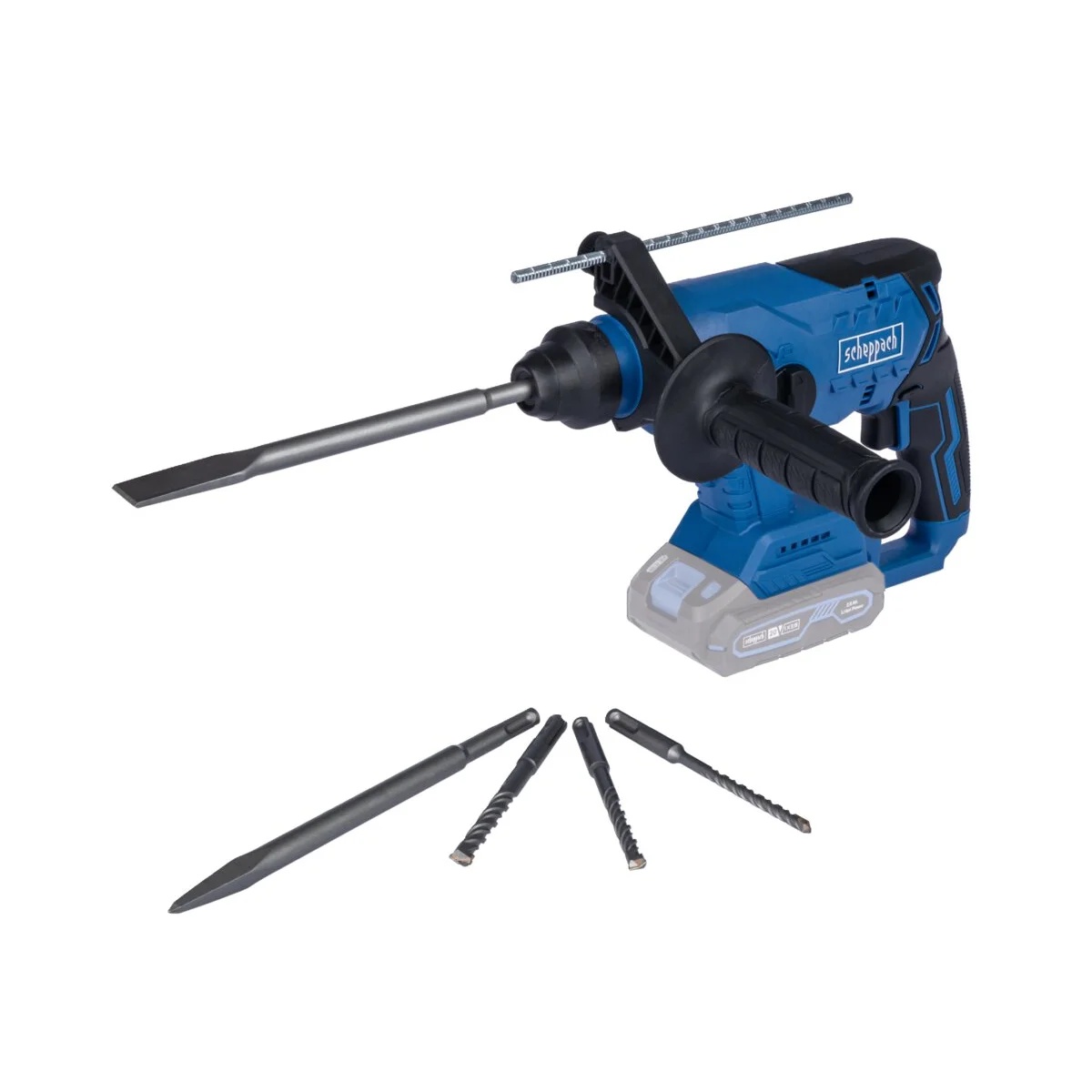 Aku SDS PLUS čekić BC-RHD230-X Brushless IXES + baterija 2 Ah i punjač Scheppach