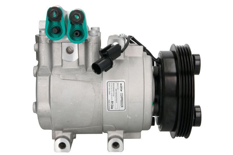 Kompresor klime HS15 NRF, promer remenice 123mm, 12V ZA: HYUNDAI ACCENT II 1.5/1.6 od 2000.-2005. NRF NRF32961