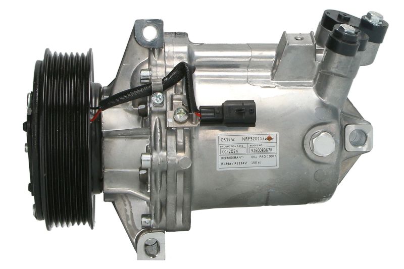 Kompresor klime CR12SC NRF, promer remenice 116mm, 12V ZA: DACIA DOKKER, DOKKER EXPRESS/MINIVAN, DUSTER, DUSTER/SUV, LODGY; NISSAN JUKE, PULSAR; RENAULT FLUENCE 1.2-1.6LPG od 2012. NRF NRF320113